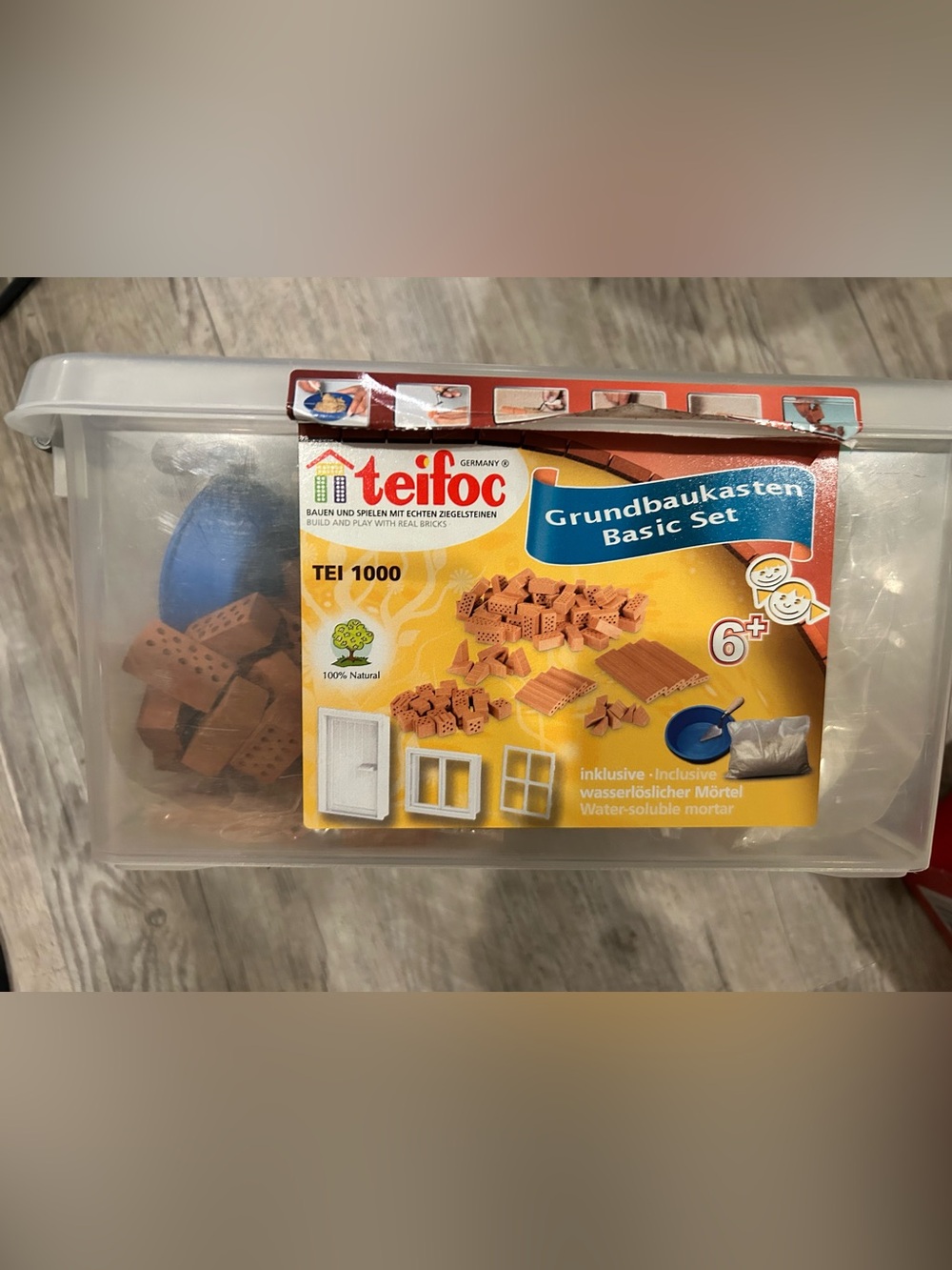 Teifoc Kids Basic Brick Building Set - Brown